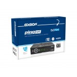 Edision Ping T2/C Ψηφιακός Δέκτης Mpeg-4 Full HD (1080p) με Λειτουργία PVR